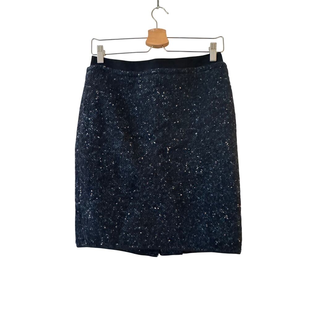 Vera Wang Lavender Label Tweed‎ Wool Blend Pencil Skirt Size 0 Speckled Textured